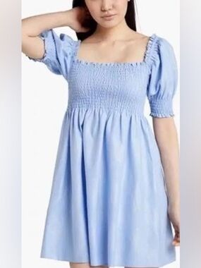 Hill House Athena Nap Smocked Mini Dress